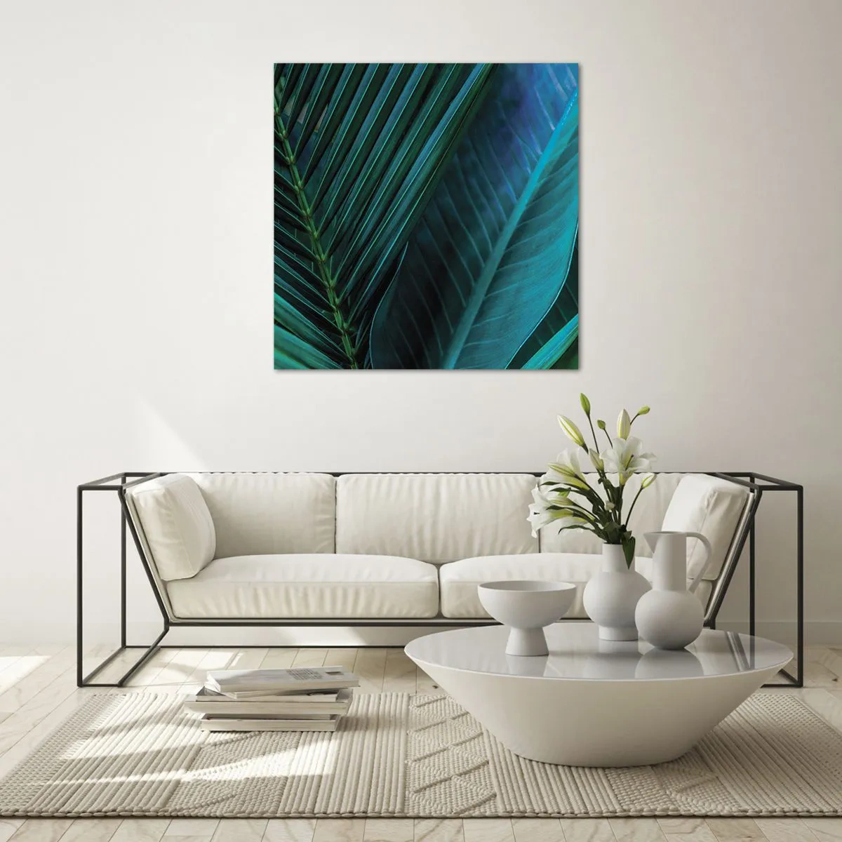 Obraz na szkle - Anatomia zieleni - 30x30 cm