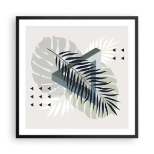 Plakat w czarnej ramie - Natura i geometria – dwa porządki? - 60x60 cm