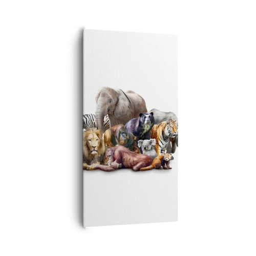 Obraz na płótnie - Afrykańska rodzinna fotografia - 65x120 cm