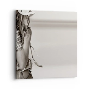 Obraz na płótnie - Jak to dziewczyna - 30x30 cm