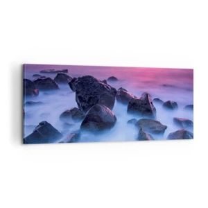 Obraz na płótnie - Narodziny w blasku i mgle - 100x40 cm