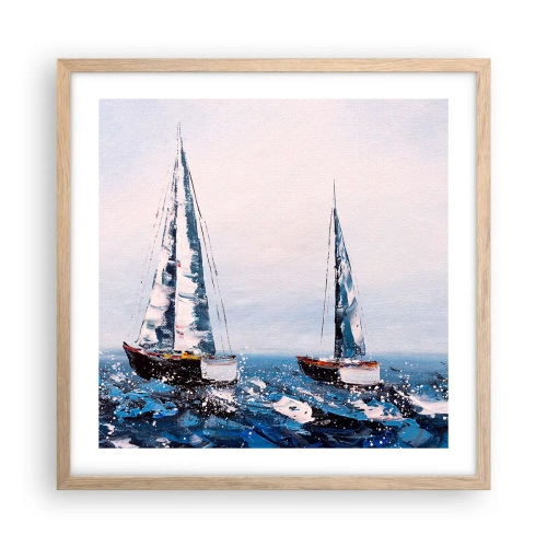 Plakat w ramie jasny dąb - Braterstwo wiatru - 50x50 cm