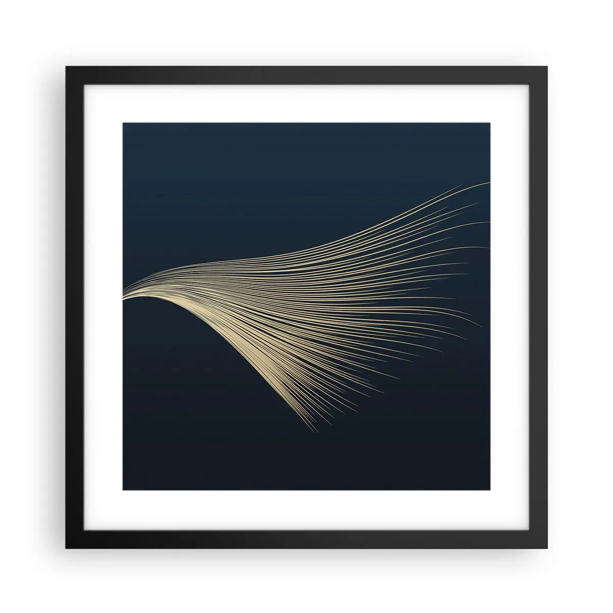 Plakat w czarnej ramie - Jak anioła włos - 40x40 cm