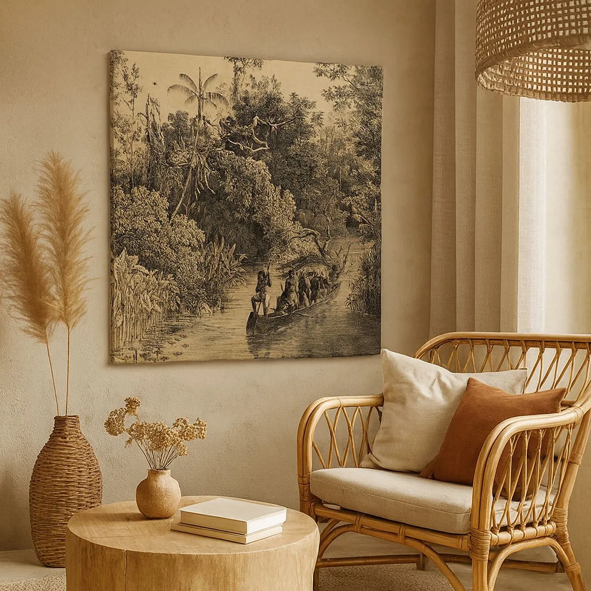 Obraz na płótnie - Wyprawa do źródła - 30x30 cm