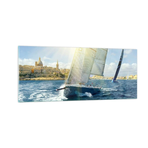Obraz na szkle - Pora opuścić miasto - 100x40 cm