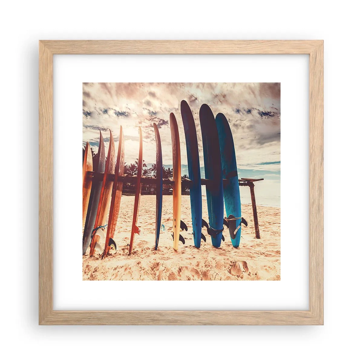 Plakat w ramie jasny dąb - Dobranoc, do jutra - 30x30 cm