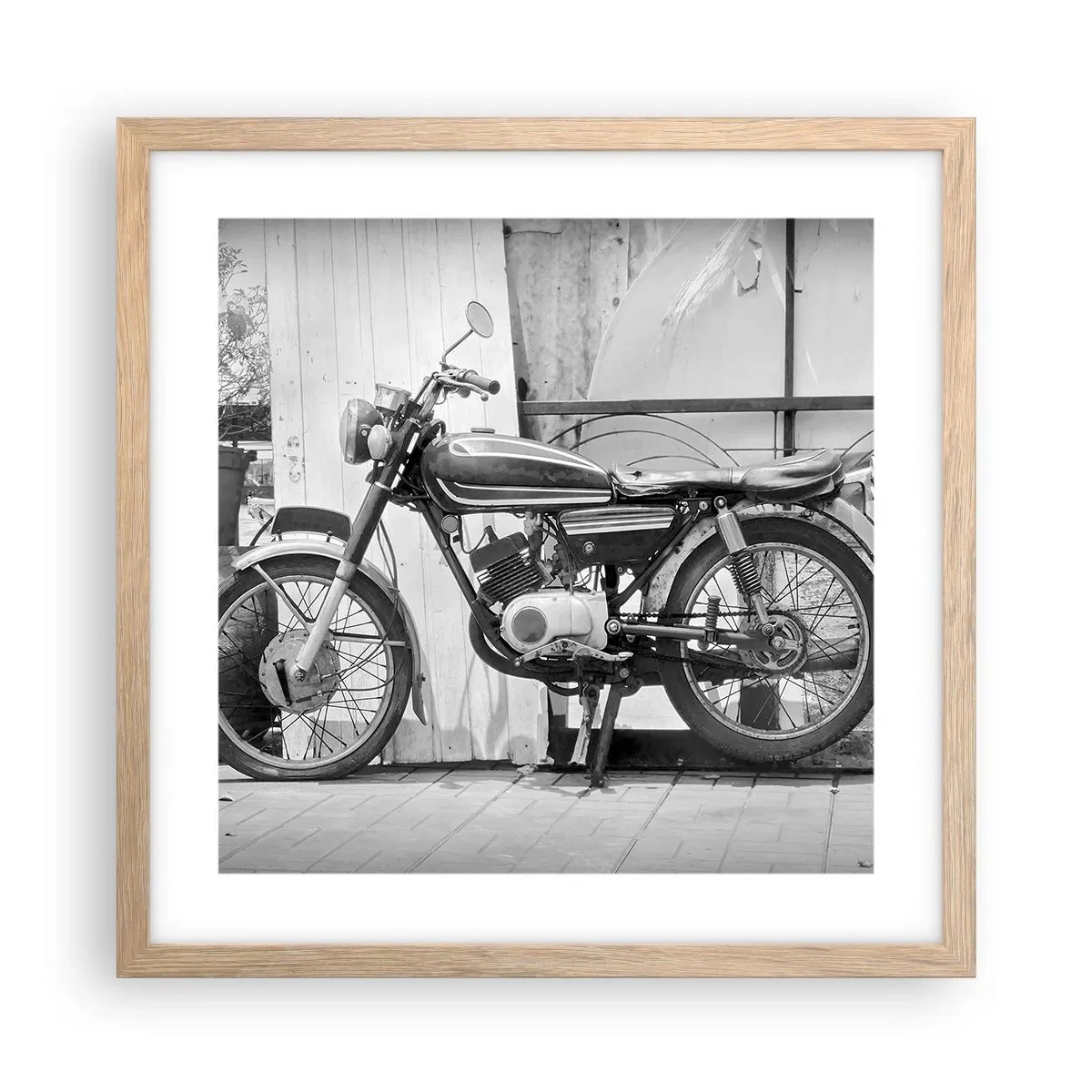 Plakat w ramie jasny dąb - Klasyka ponad wszystko - 40x40 cm