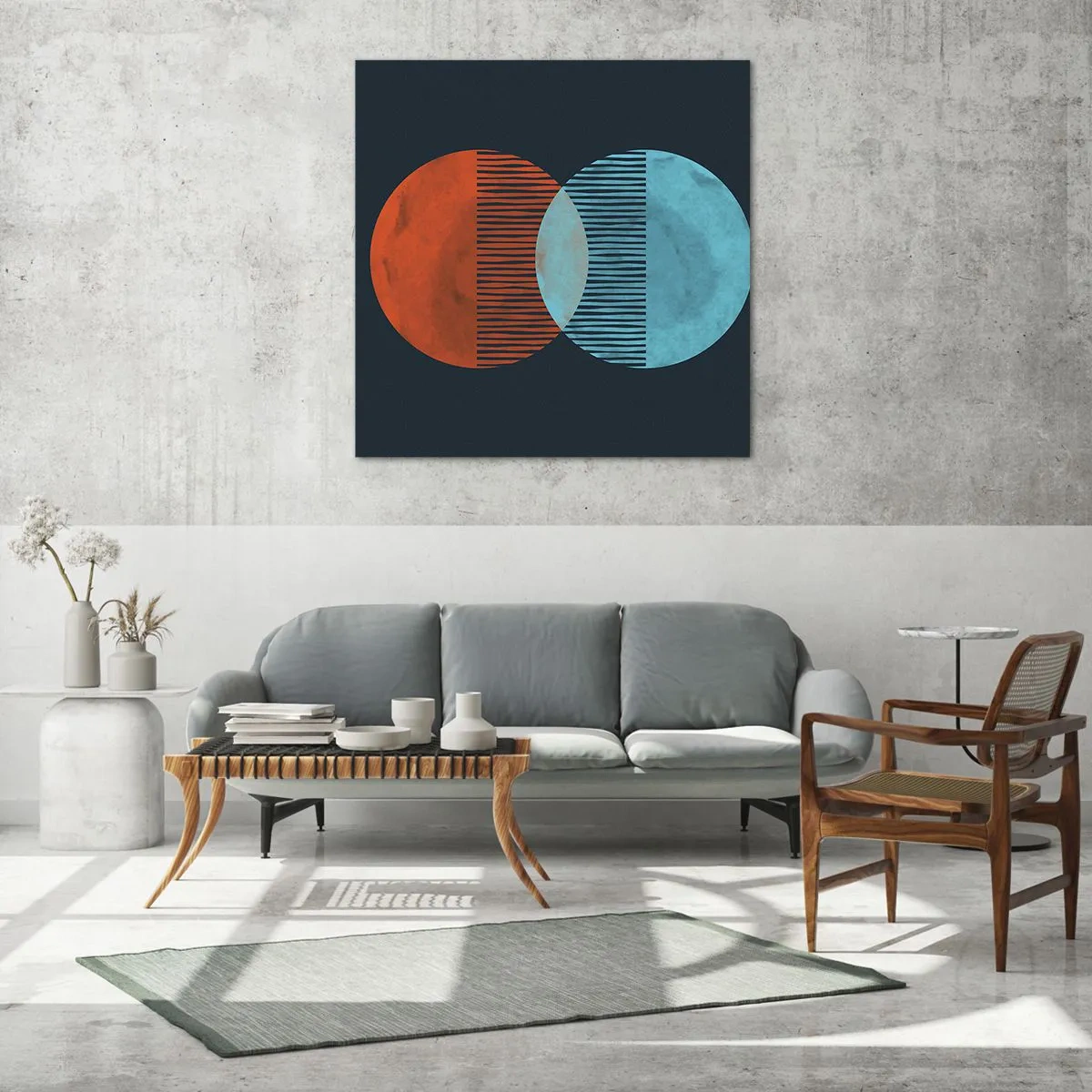 Obraz na szkle - Astronomiczna fantazja - 50x50 cm