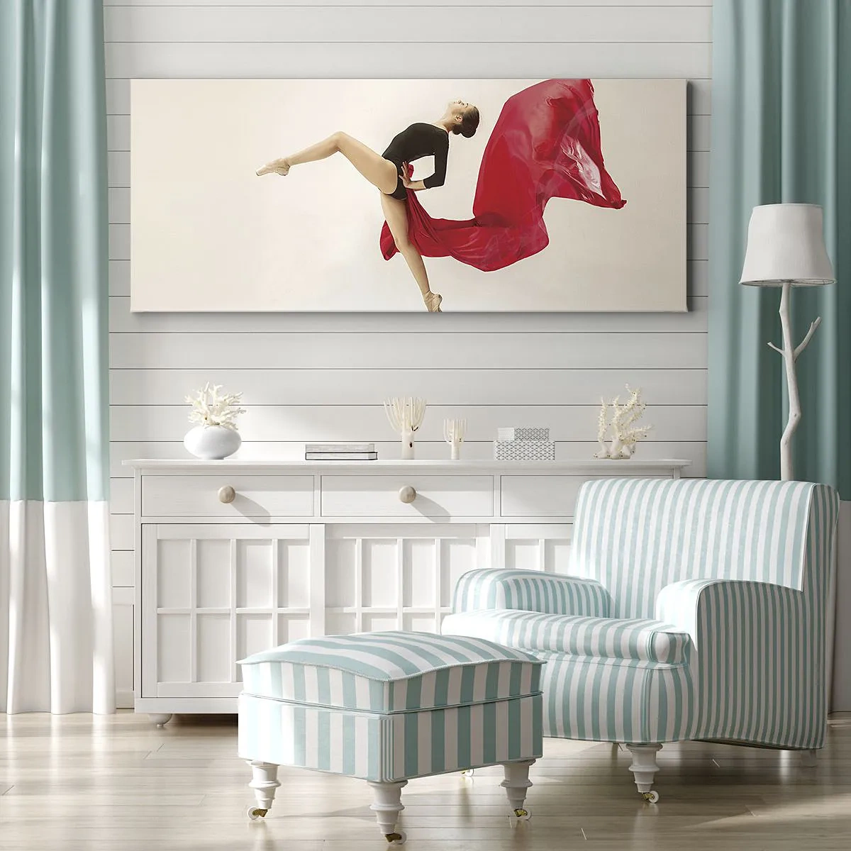 Obraz na płótnie - Czerwone i czarne - 30x30 cm