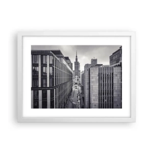 Plakat w białej ramie - Warszawska dolina - 40x30 cm