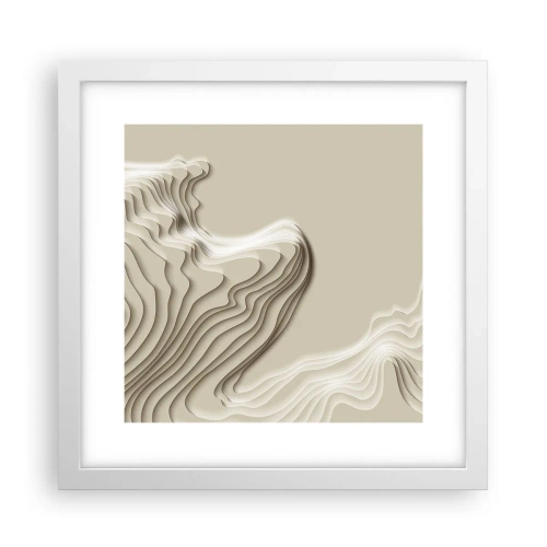 Plakat w białej ramie - Topografia sztuki - 30x30 cm