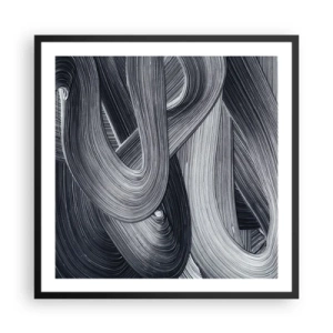 Plakat w czarnej ramie - Płynność rzeczywistości - 60x60 cm