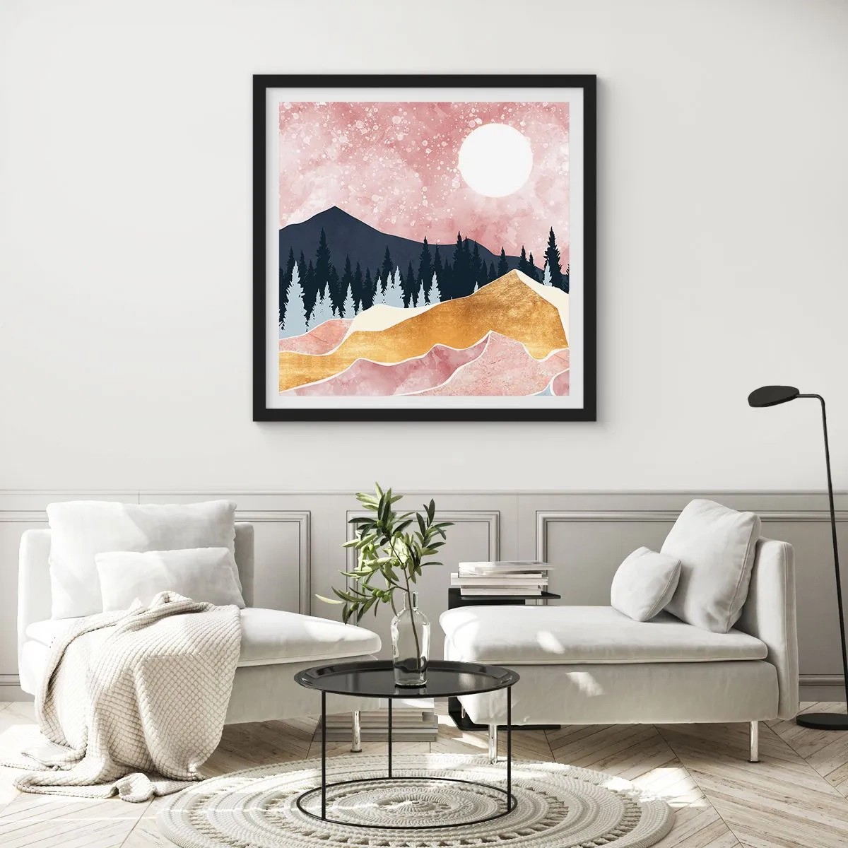 Plakat w czarnej ramie - Nocna straż - 40x40 cm