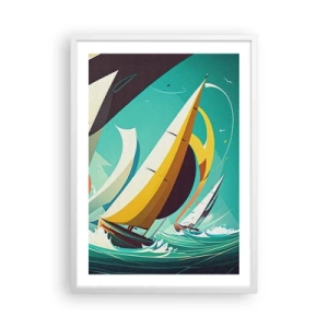 Plakat w białej ramie - Z żywiołami za pan brat - 50x70 cm