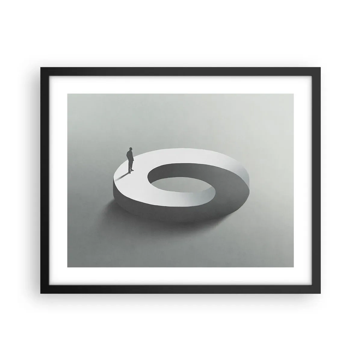 Plakat w czarnej ramie - I bądź tu mądry - 50x40 cm