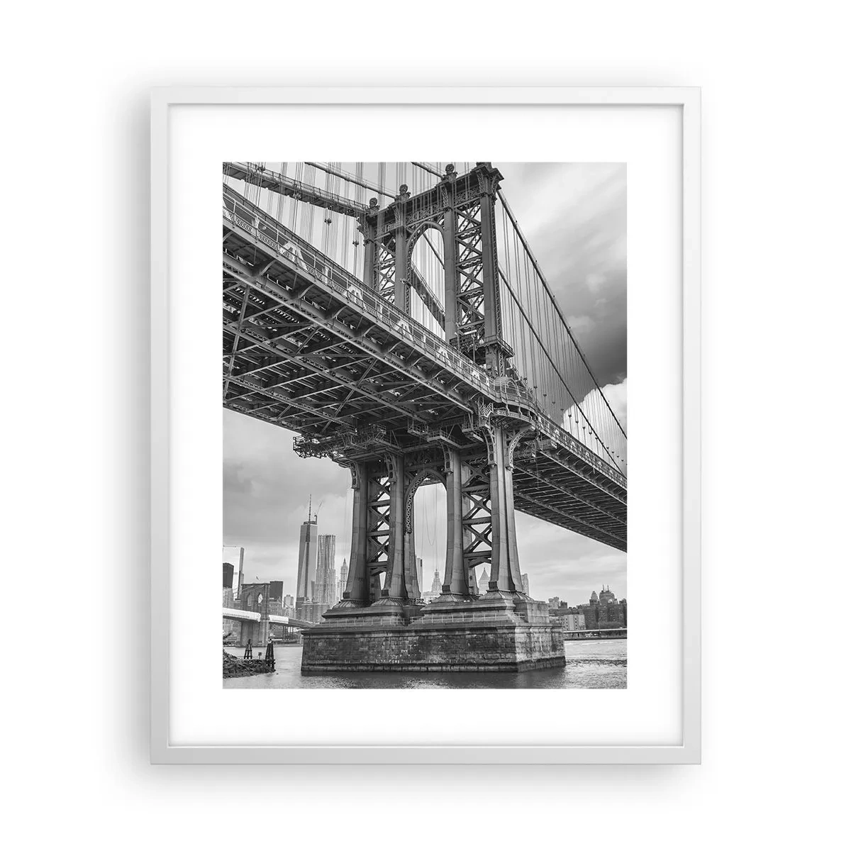 Plakat w białej ramie - Do serca miasta - 40x50 cm