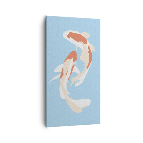 Obraz na płótnie - Pływanie synchroniczne spontaniczne - 55x100 cm