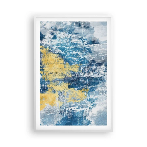 Plakat w białej ramie - Abstrakcja pełna pogody - 61x91 cm