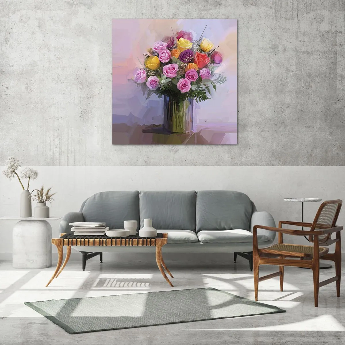 Obraz na szkle - Zatrzymane piękno - 60x60 cm