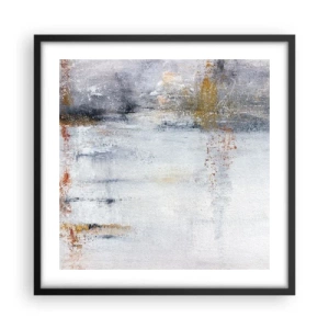 Plakat w czarnej ramie - Za powietrza zasłoną - 50x50 cm