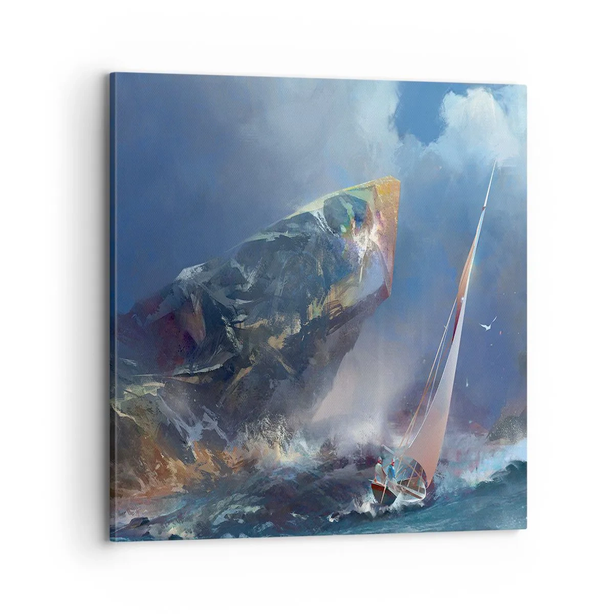 Obraz na płótnie - Kto ma odwagę, wygrywa - 70x70 cm