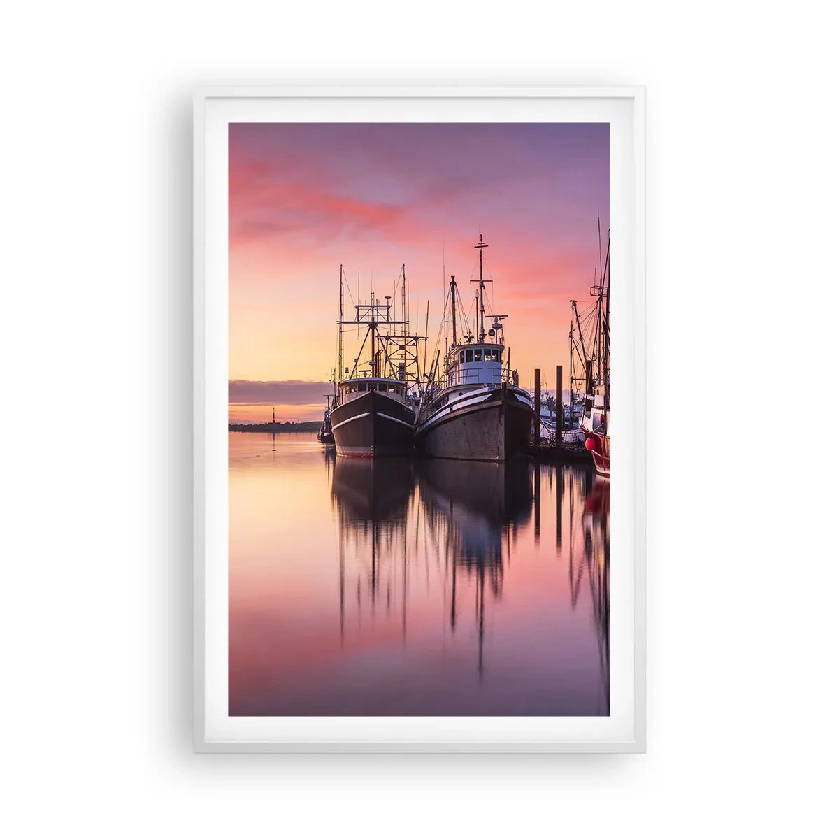 Plakat w białej ramie - Przed kolejnym dniem - 61x91 cm