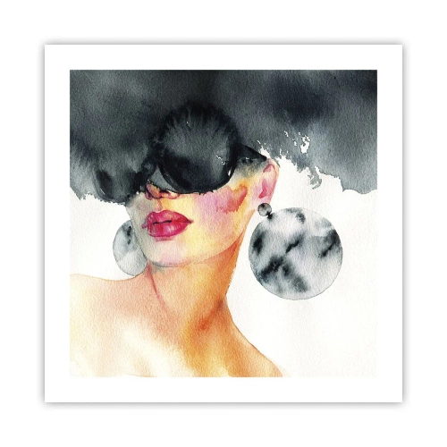 Plakat - Tajemnica elegancji - 50x50 cm