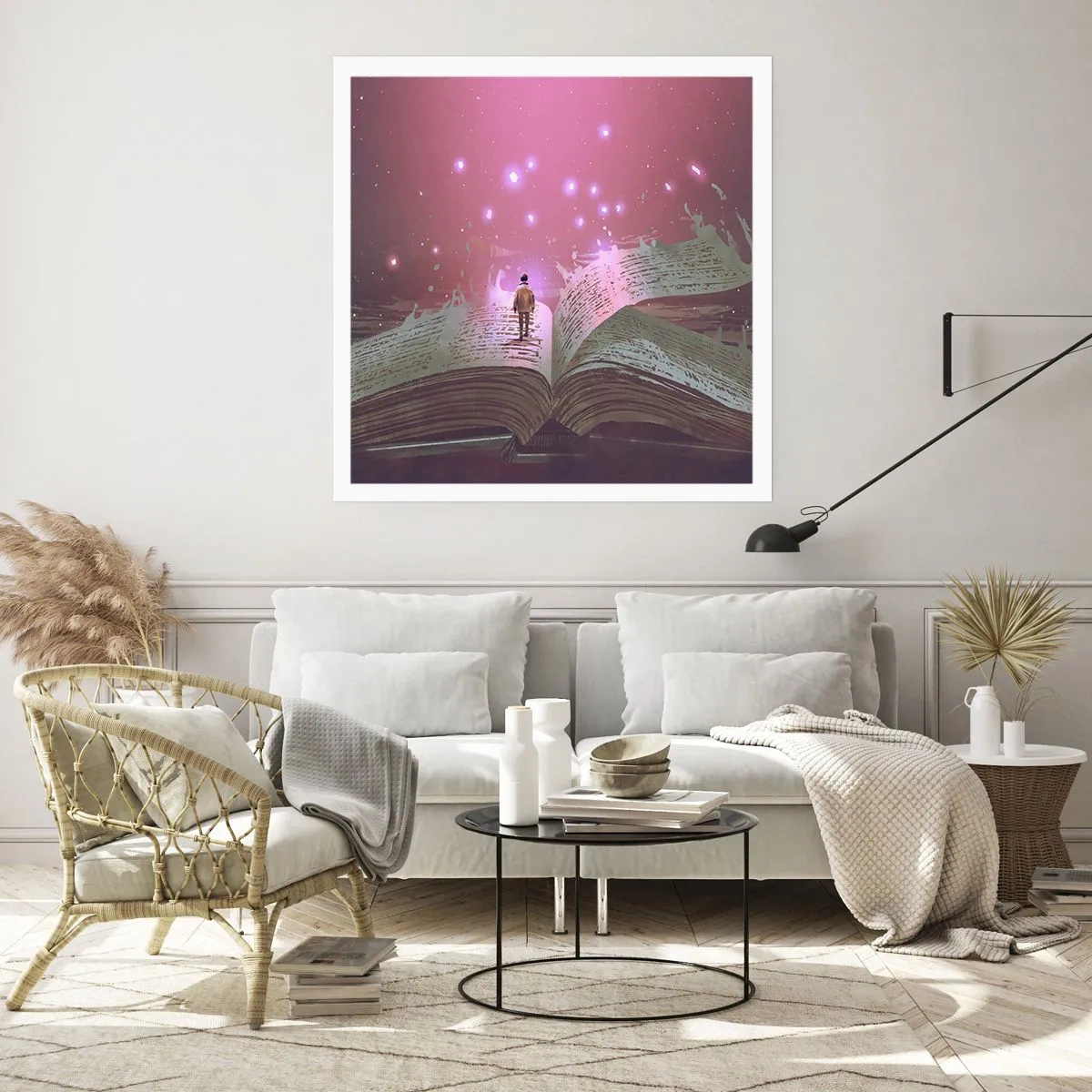 Plakat - Zaproszenie do innego świata - przeczytaj! - 60x60 cm