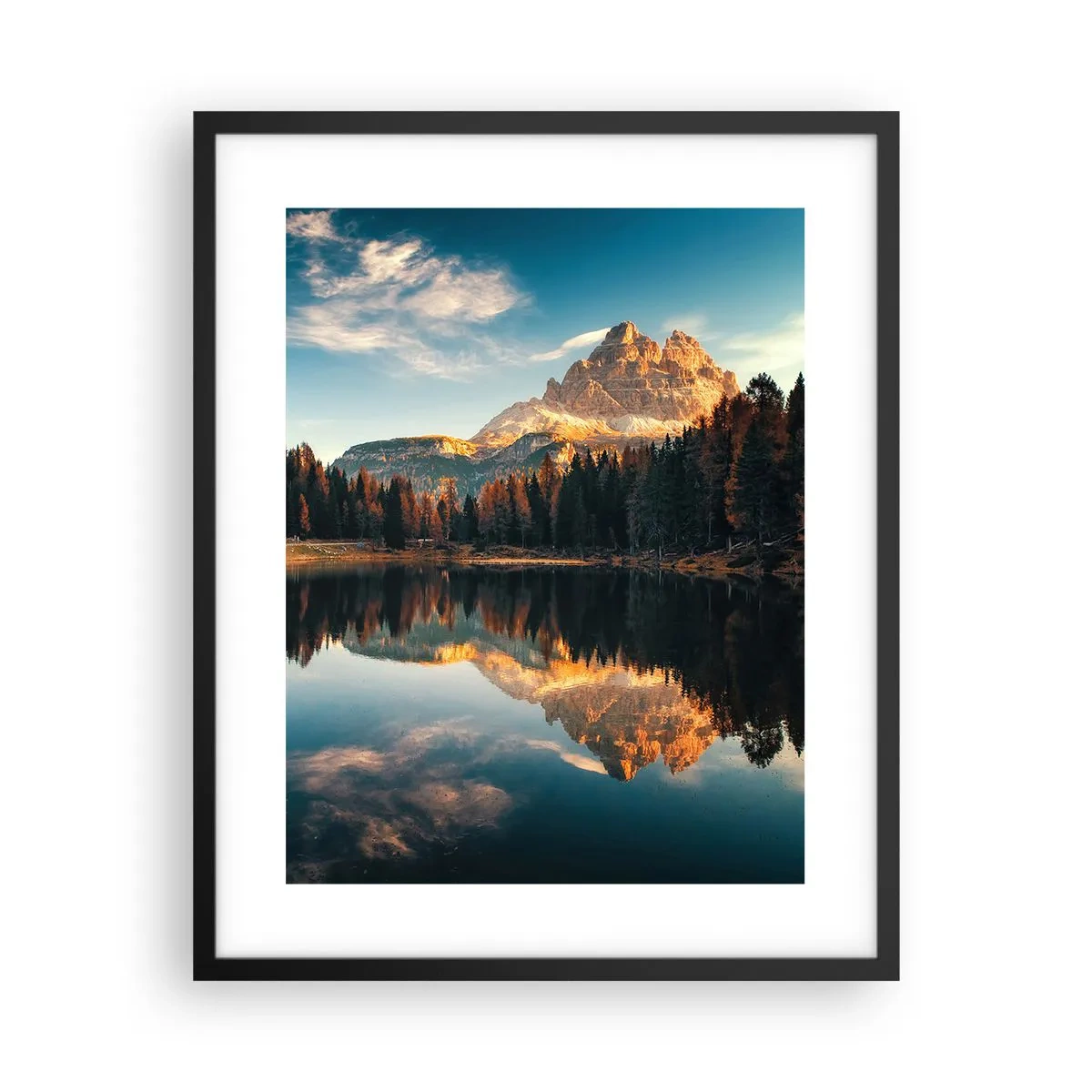 Plakat w czarnej ramie - Pejzaż podwójny - 40x50 cm