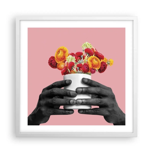 Plakat w białej ramie - Apoteoza życia - 50x50 cm