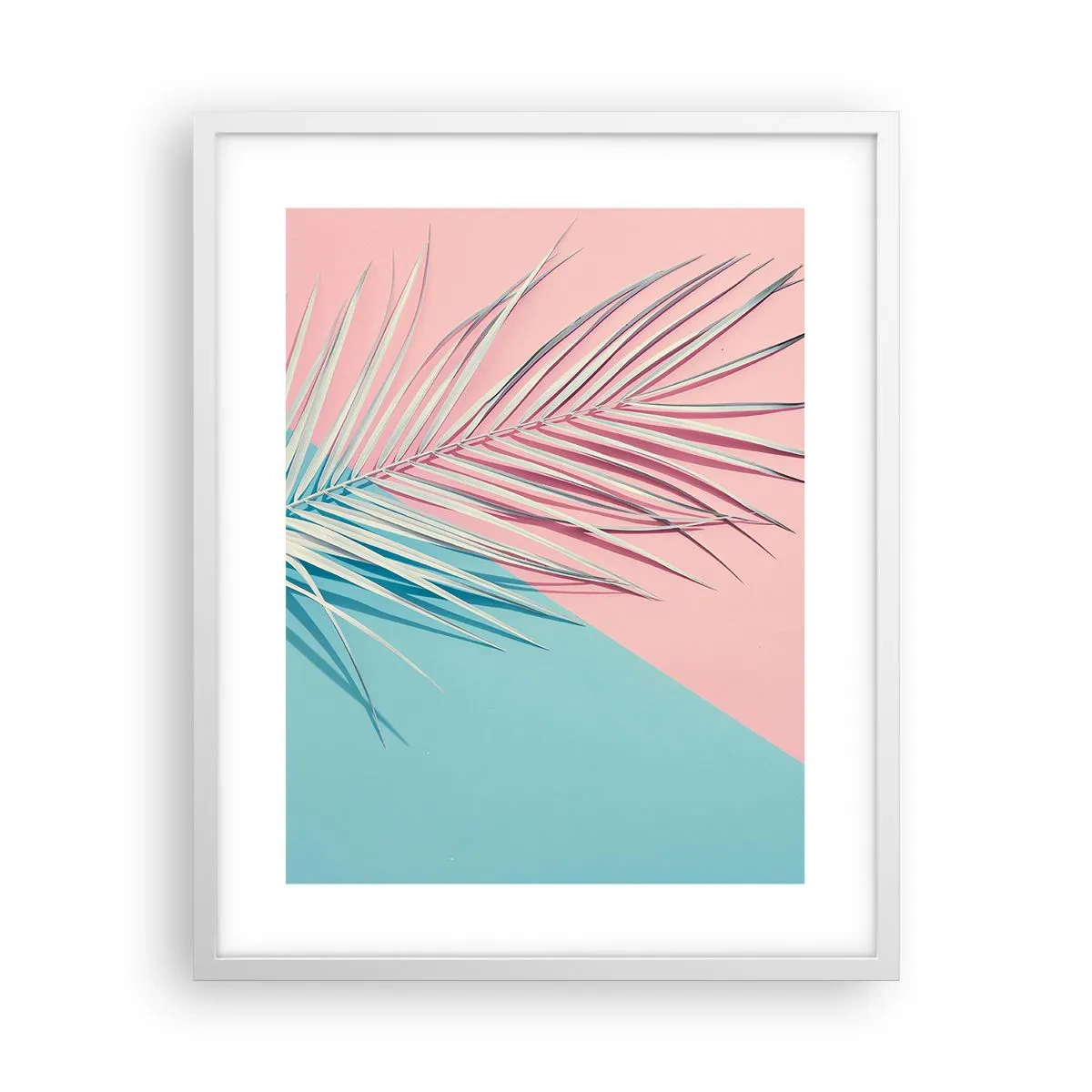Plakat w białej ramie - Tropikalna impresja - 40x50 cm