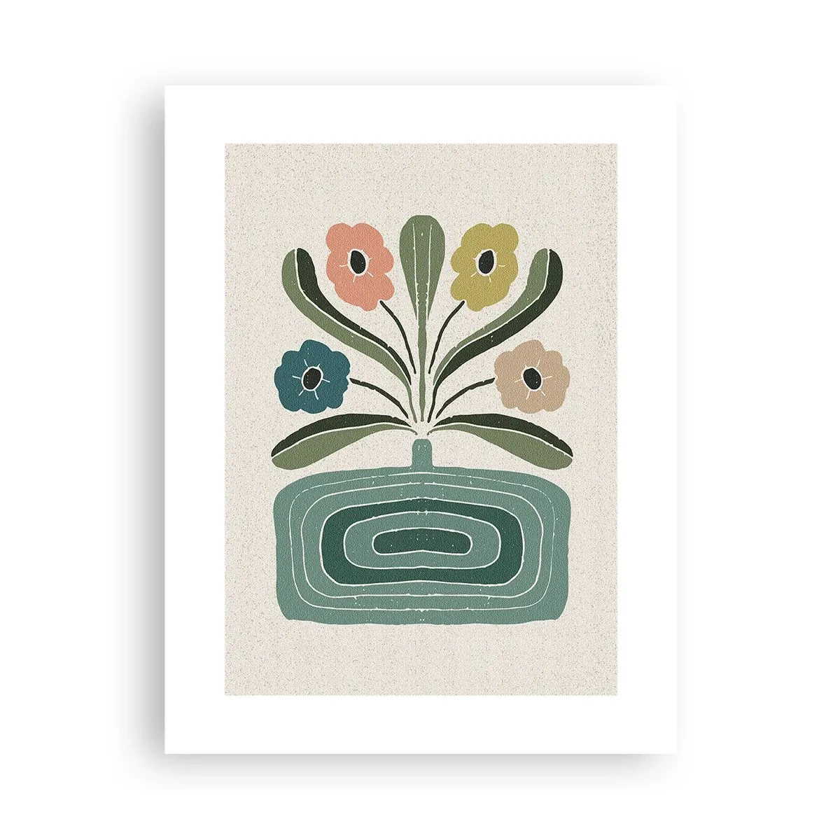 Plakat - Bukiet symetryczny - 30x40 cm