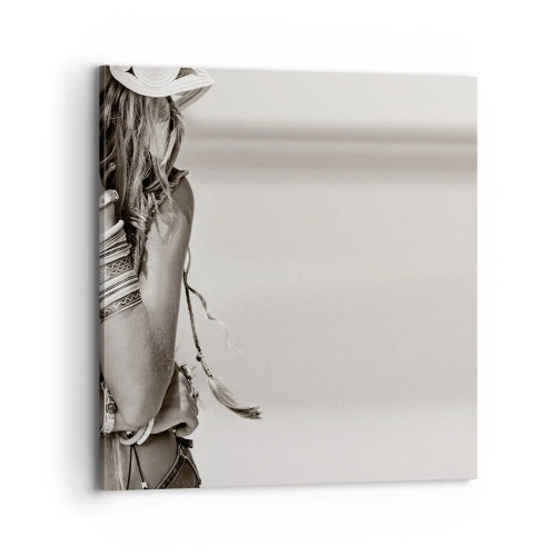 Obraz na płótnie - Jak to dziewczyna - 70x70 cm