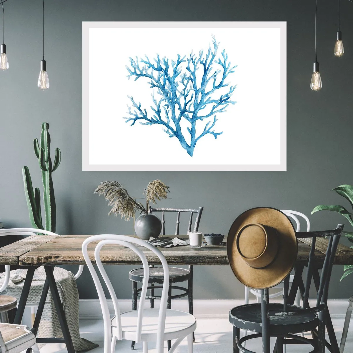 Plakat - Morski filigran - 70x50 cm