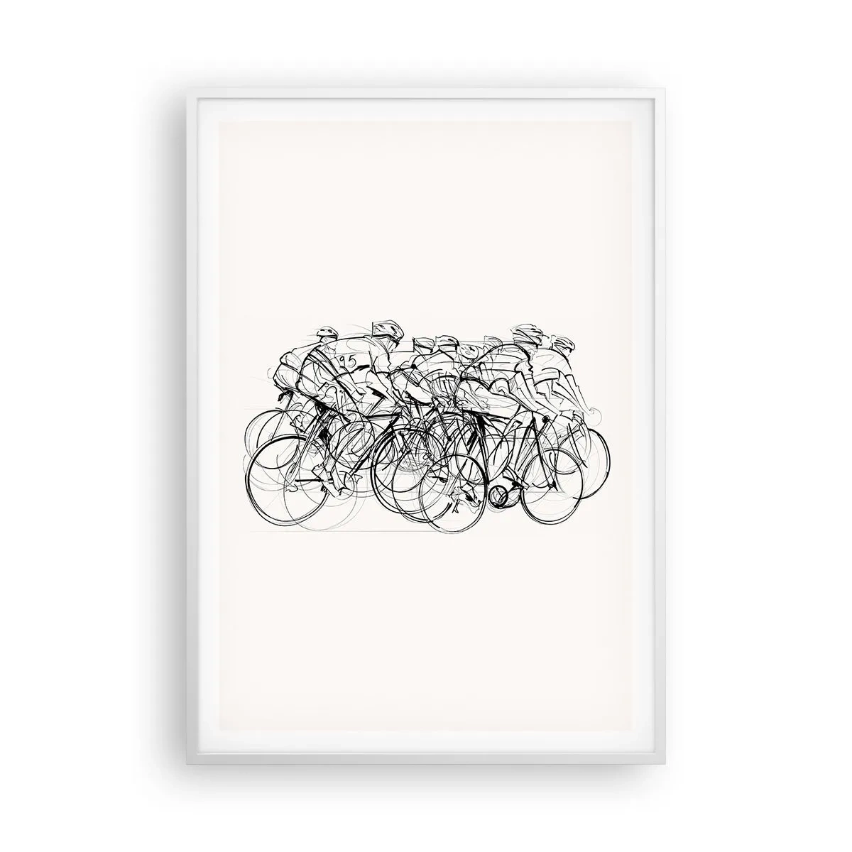 Plakat w białej ramie - Wespół w zespół - 70x100 cm