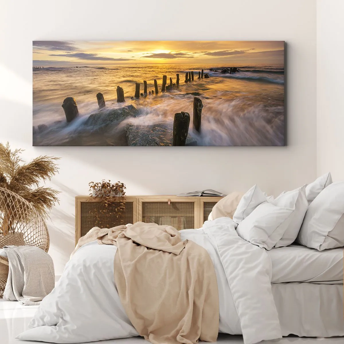 Obraz na płótnie - Surowe piękno Bałtyku - 100x40 cm