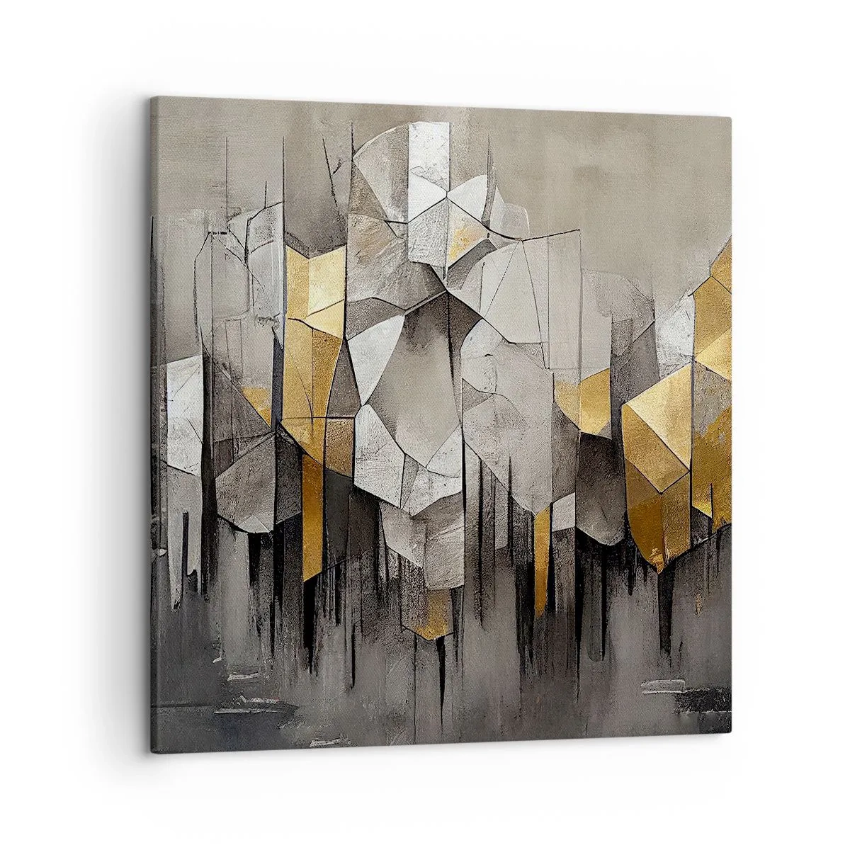 Obraz na płótnie - Kompozycja z lodu i światła - 50x50 cm