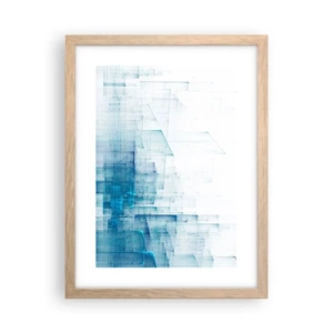 Plakat w ramie jasny dąb - Jak stała się przestrzeń - 30x40 cm