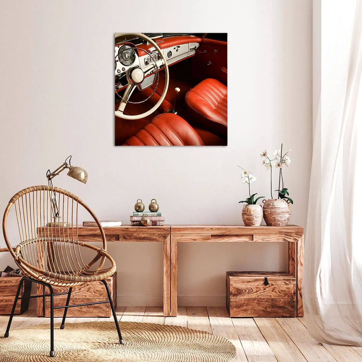Obraz na płótnie - Luksus w stylu vintage - 60x60 cm