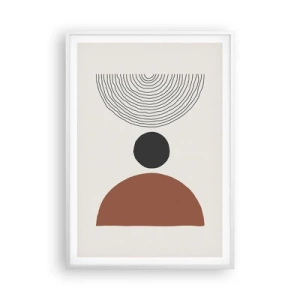 Plakat w białej ramie - W centrum uwagi - 70x100 cm