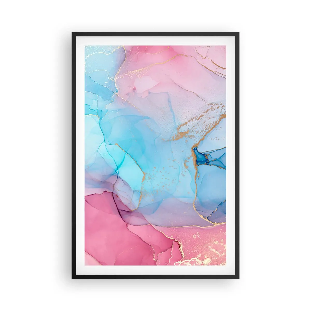 Plakat w czarnej ramie - Spotkanie i przenikanie - 61x91 cm