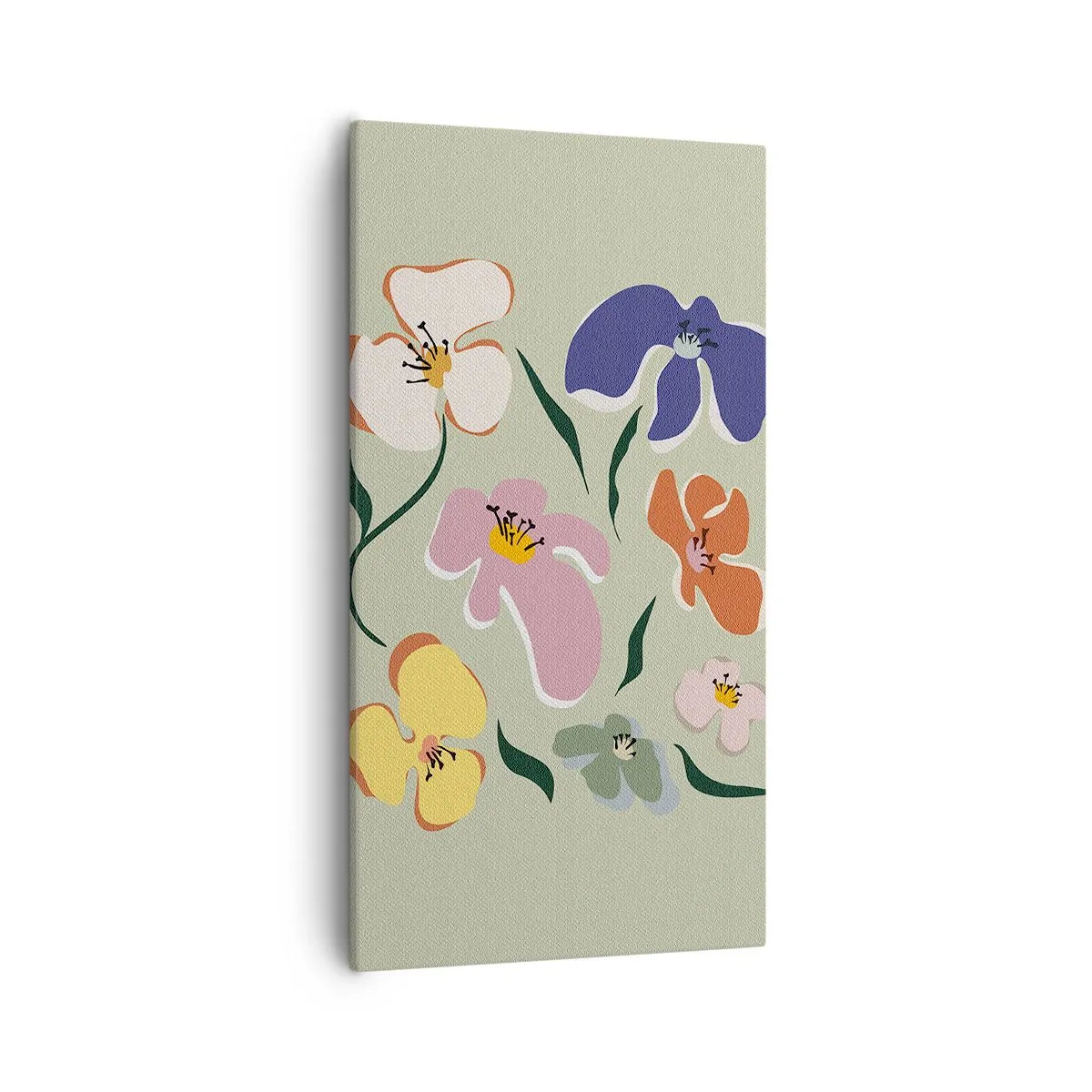 Obraz na płótnie - Bratki za pan brat - 55x100 cm