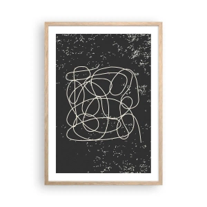 Plakat w ramie jasny dąb - Błądzenie myśli - 50x70 cm