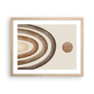 Plakat w ramie jasny dąb - W odległej galaktyce - 50x40 cm