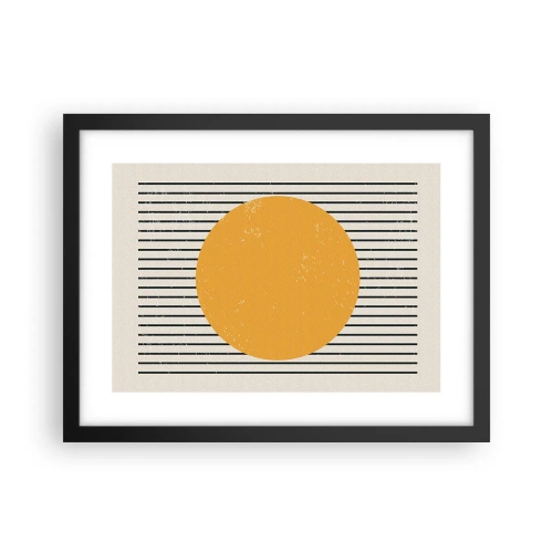 Plakat w czarnej ramie - Siła prostoty - 40x30 cm