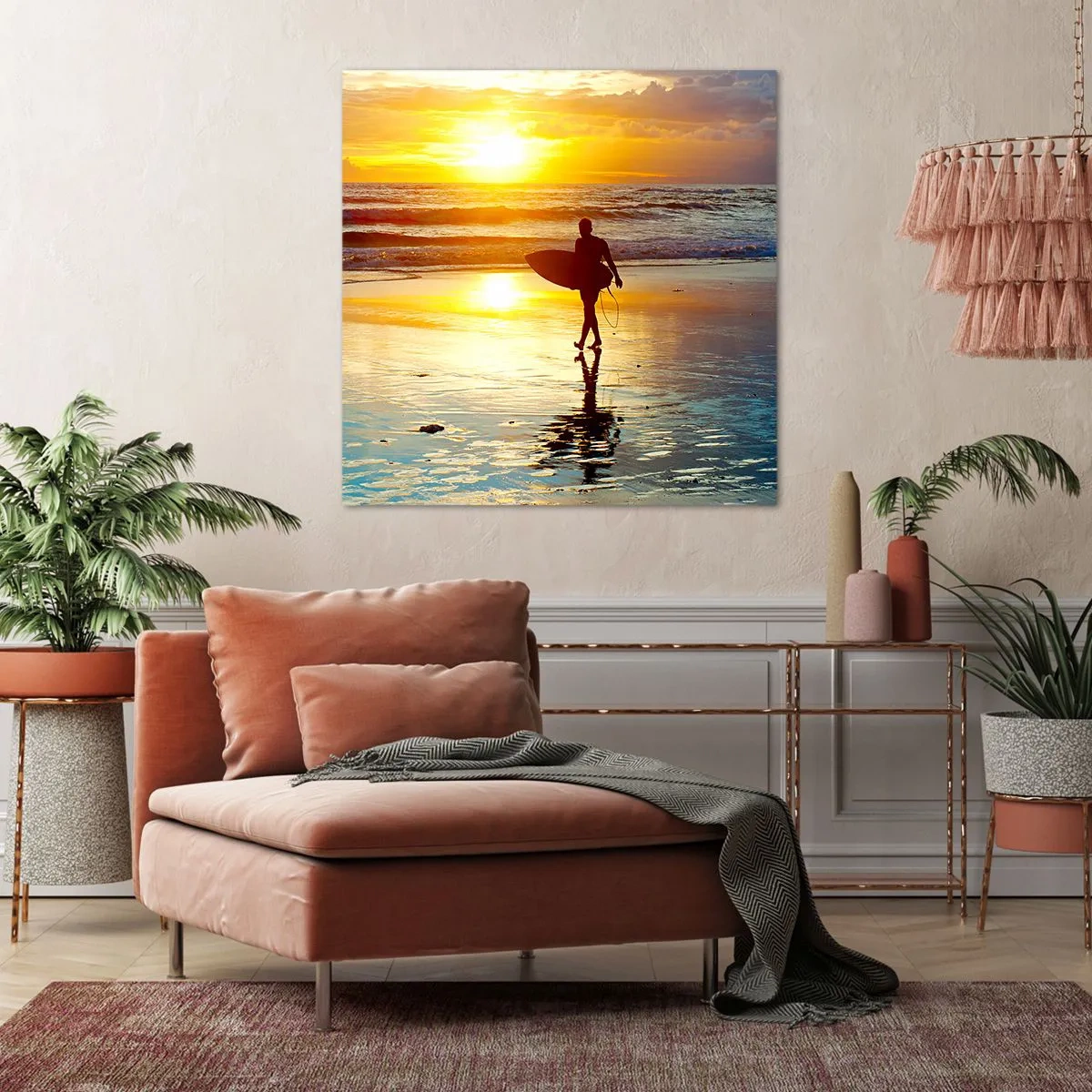 Obraz na płótnie - Powrót wojownika - 70x70 cm