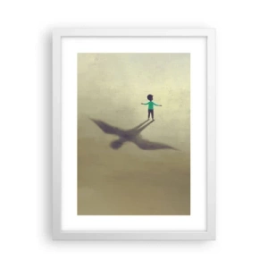 Plakat w białej ramie - Bohater przyszłości - 30x40 cm