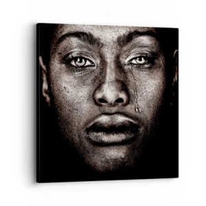 Obraz na płótnie - Jedna łza - 30x30 cm