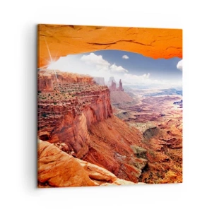 Obraz na płótnie - Wyrzeźbione przez samą naturę - 60x60 cm