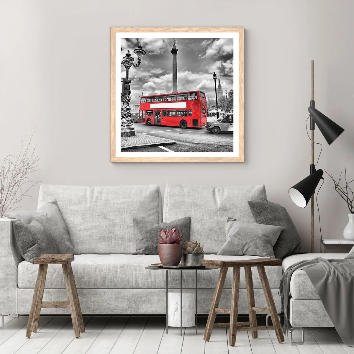 Plakat w ramie jasny dąb - Prawdziwy krwioobieg miasta - 40x40 cm